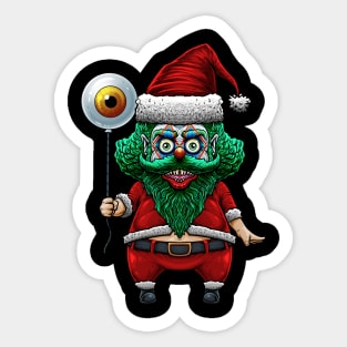 Monster Santa Claus ( clown ) Sticker